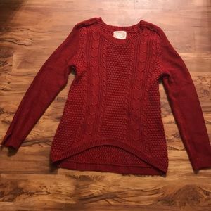 A red sweater